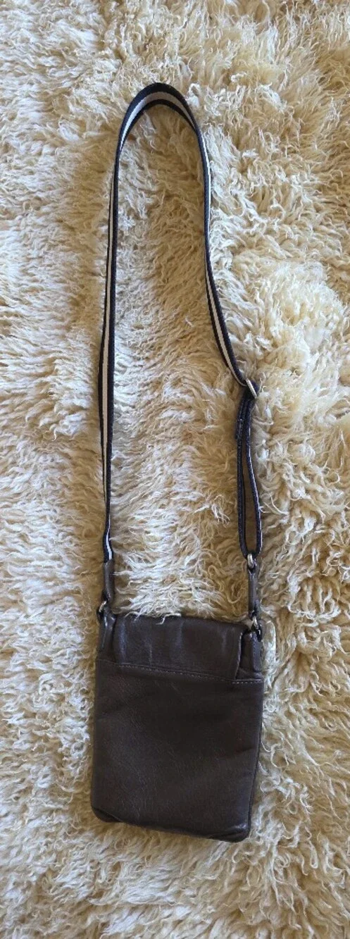 Bally Brown Leather Crossbody Bag